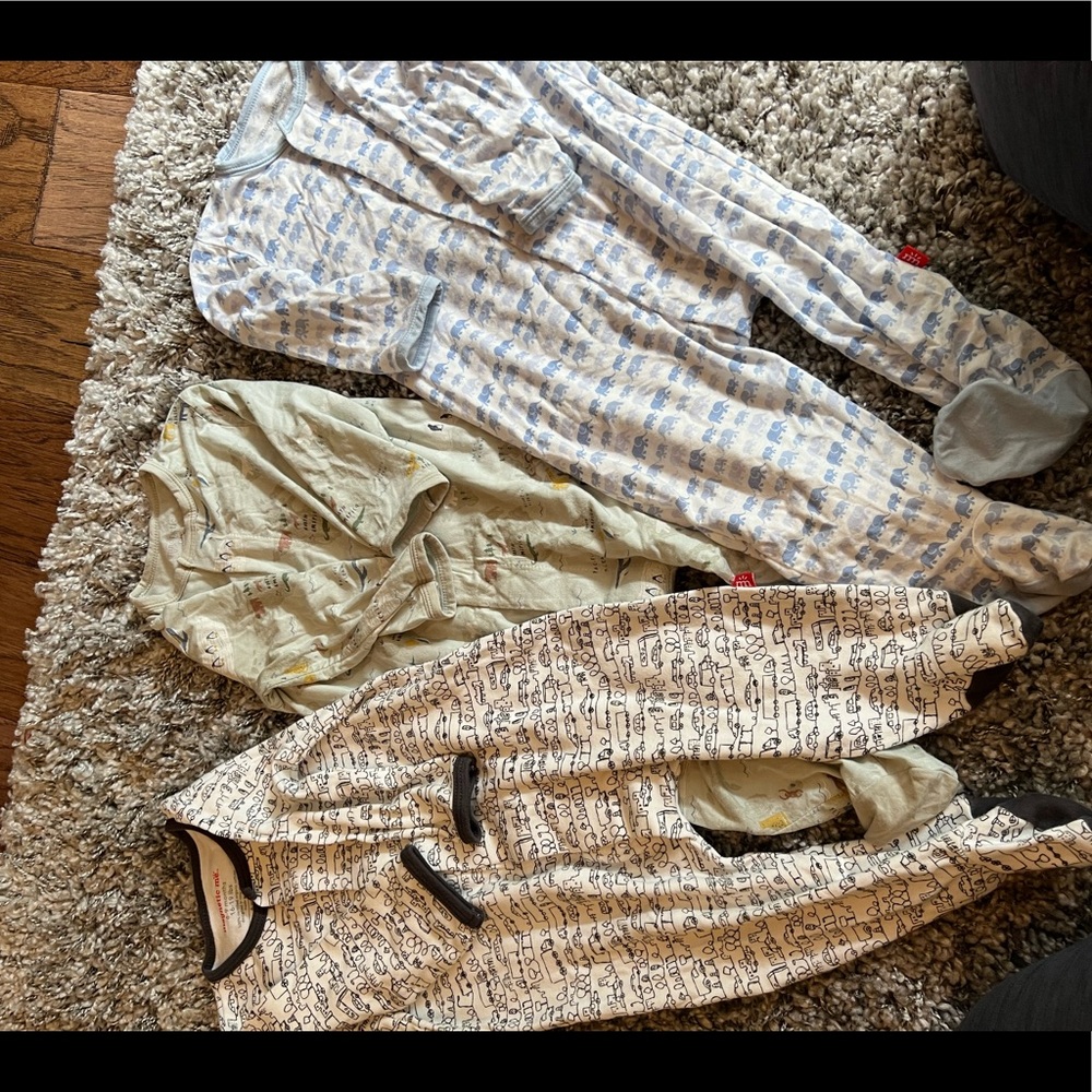 Magnetic Me 6-9 months, 3 sets of pajamas